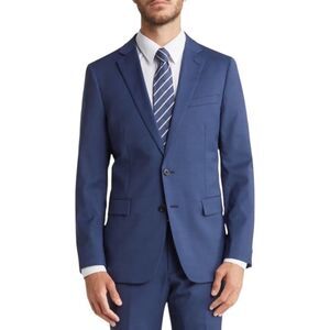 Original Penguin Wool Blend Slim Fit Suit Jacket in Navy